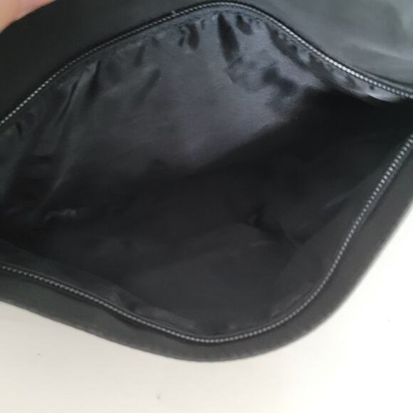 VALENTINO ROSSA Handbag Shoulder Purse Nylon Logo Bag Black Medium Vintage - Picture 8 of 10